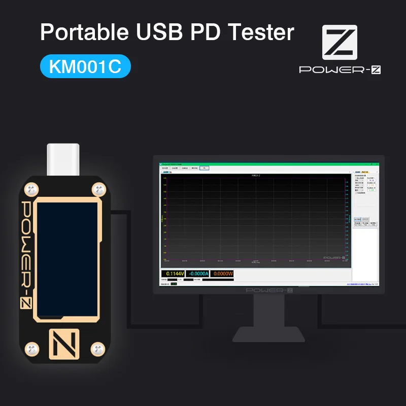 Двойной тип-c USB тестер ChargerLAB power-Z Ток Напряжение пульсация KM001C метр power Bank PD3.0 E-Marker