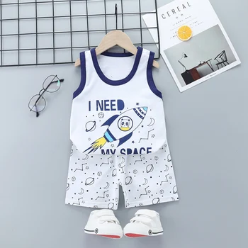

baby boy summer clothes 2020 new arrival cartoon newborn baby set boy t shirt+ shorts 2 pcs 18M 24M 3 4 year infants summer set