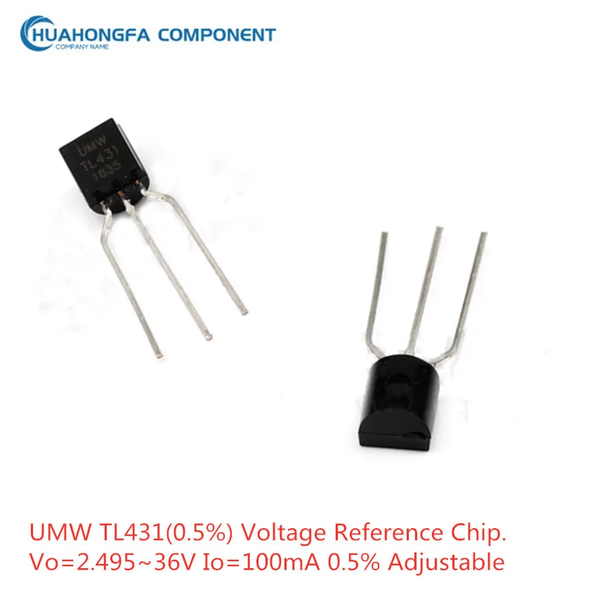 Контрольный чип напряжения UMW TL431(0.5%) контрольная схема IC регулируемый точный