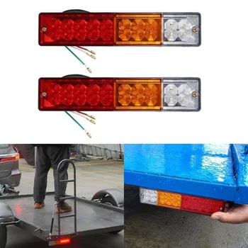 

Rear Tail lights Car Auto Trailer Back Indicator Lamps Bulbs Accessories
