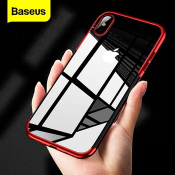

Baseus Luxury Plating Case For iPhone Xs Max Xr Capinhas Soft TPU Silicone Back Cover For iPhone Xsmax For iPhonexs Coque Fundas
