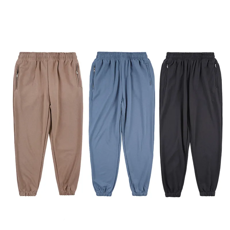 

New Kanye West Narrow Feet Pants SEASON 6 TRACKPANTS Solid Color Cotton Classic Joggers Sweat Kanye West Zipper Pocket Trousers