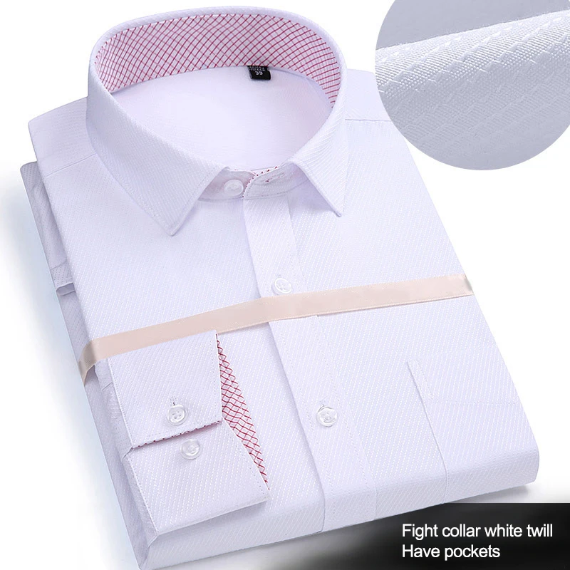 

Stitching Long-sleeved Shirt Men's Solid Color Shirt Formal Shirts Office Casual Men's Shirts For Men's Work Clothes Plus size