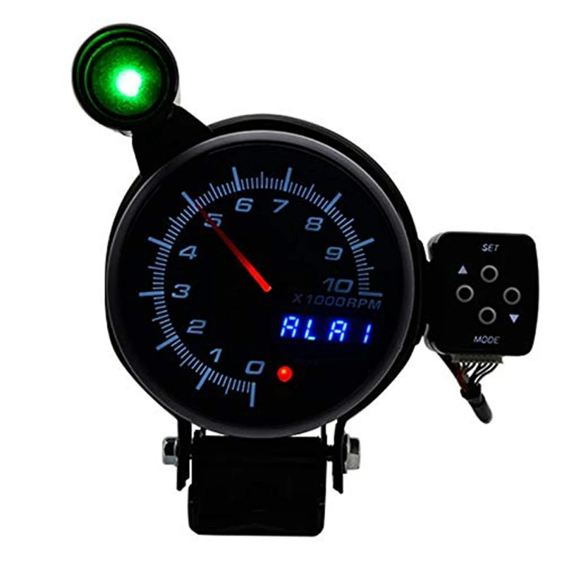 Приборная панель автомобиля-95 мм Тахометр Rpm Gauge шаговый двигатель три светодиодных цвета дисплей с сменный светильник черный циферблат