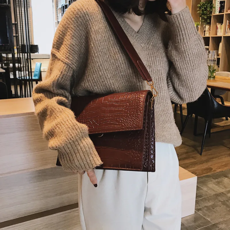  Female Alligator Crossbody Bags For Women 2020 Luxury Handbags Designer Sac A Main Ladies Hand Croc - 4000539918368