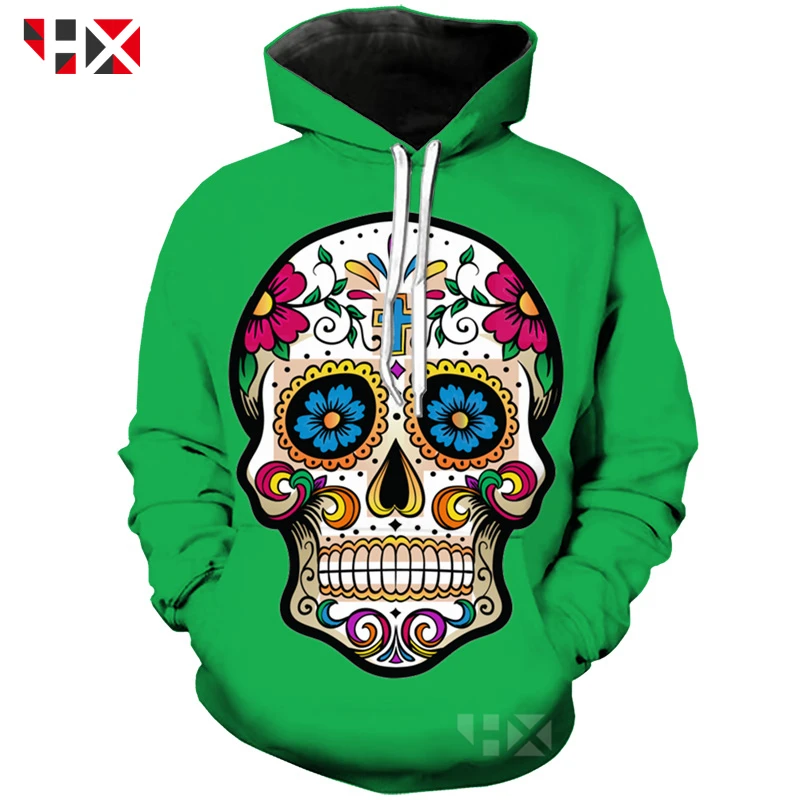 

New Popular Santa Cruz Skull Head 3D Print T Shirt/Sweatshirt/Hooded Skull Head Unisex Casual Hip Hop Style T Shirt Z404