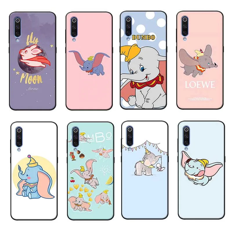 

For samsung galaxy a50 a70 a30 a40 a20 s8 s9 s10 plus Clear Soft Silicone Phone Case cartoon Dumbo