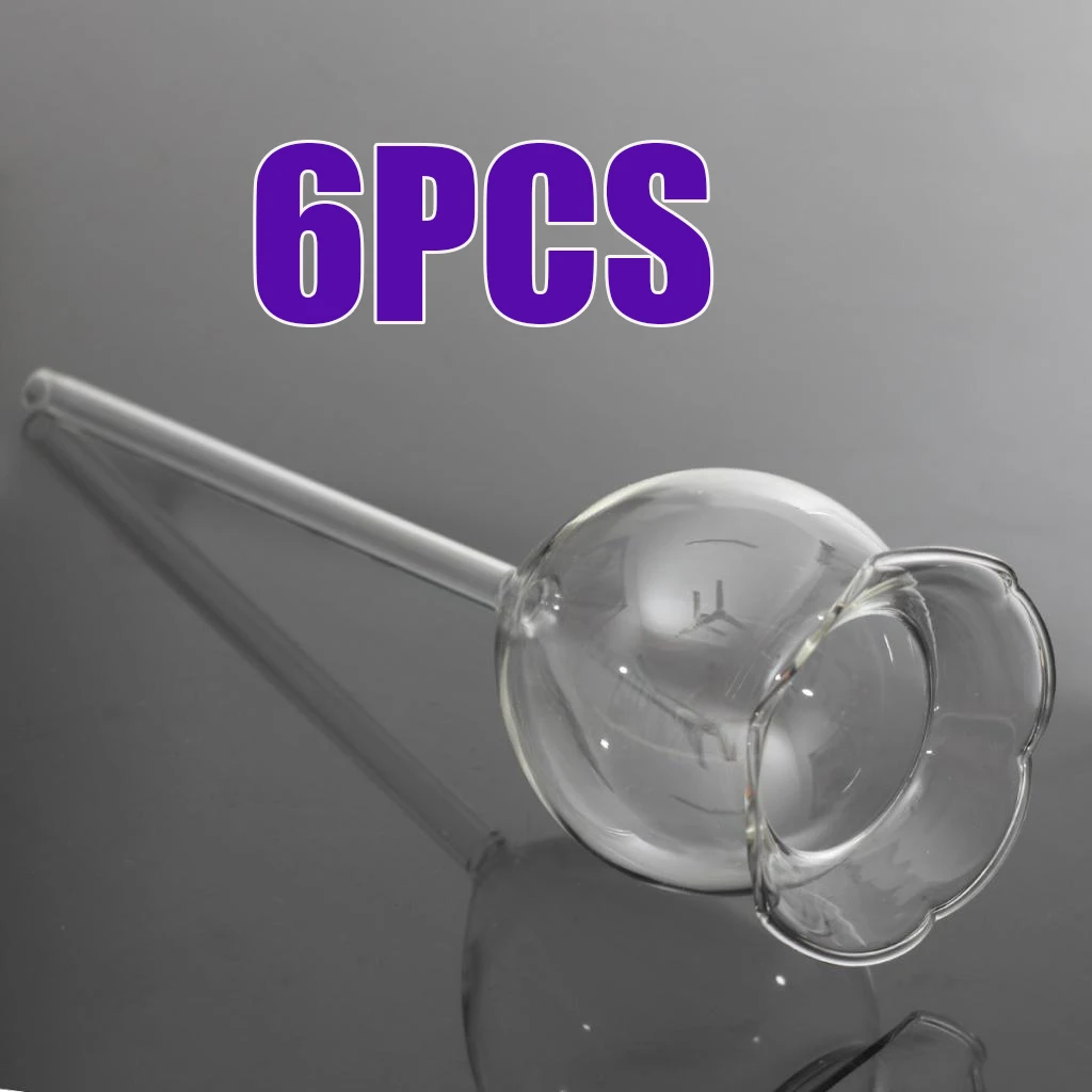 6Pcs Flower Shaped Indoor Plant Watering Globes | Automatic Self Water Bulbs | Aqua Water Globe | Decorative Glass