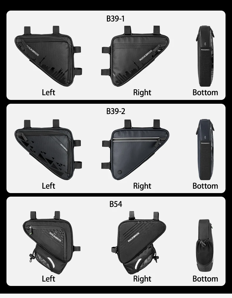 Bicycle Bag Ultra-light Tube Bike Storage Bag Triangle Saddle Frame Pouch for Cy