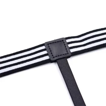 

2Pcs Men Shirt Belt Non-slip Clips Stripe Keep Remains Leg Thigh Garters Suspend