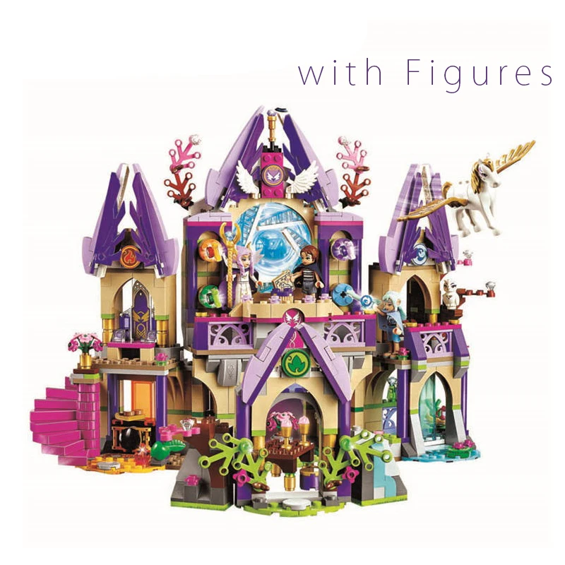

BELA 10415 Girls Skyra's Mysterious Sky Castle Building Blocks with Figure Compatible 41078 DIY Bricks Toys for Children