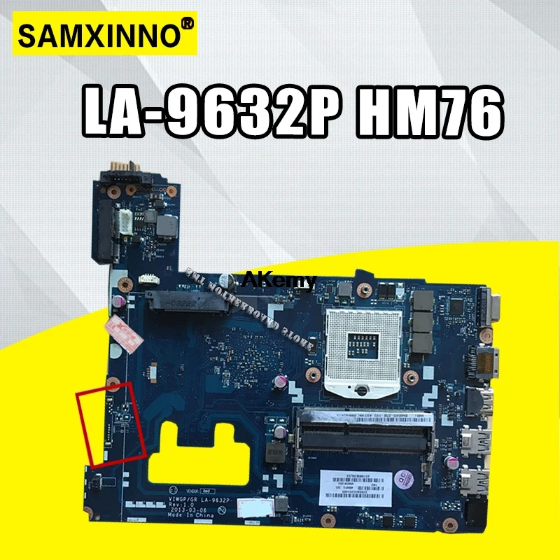 

VIWGP/GR LA-9632P laptop motherboard for Lenovo G500 motherboard la-9632p motherboard HM76 DDR3 Test motherboard