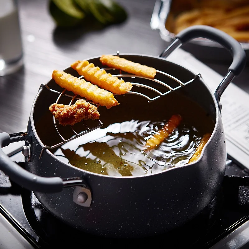 

Small fried pot, wheat, rice, stone, Japanese, oil-saving, non-stick, electromagnetic furnace, you frying pan