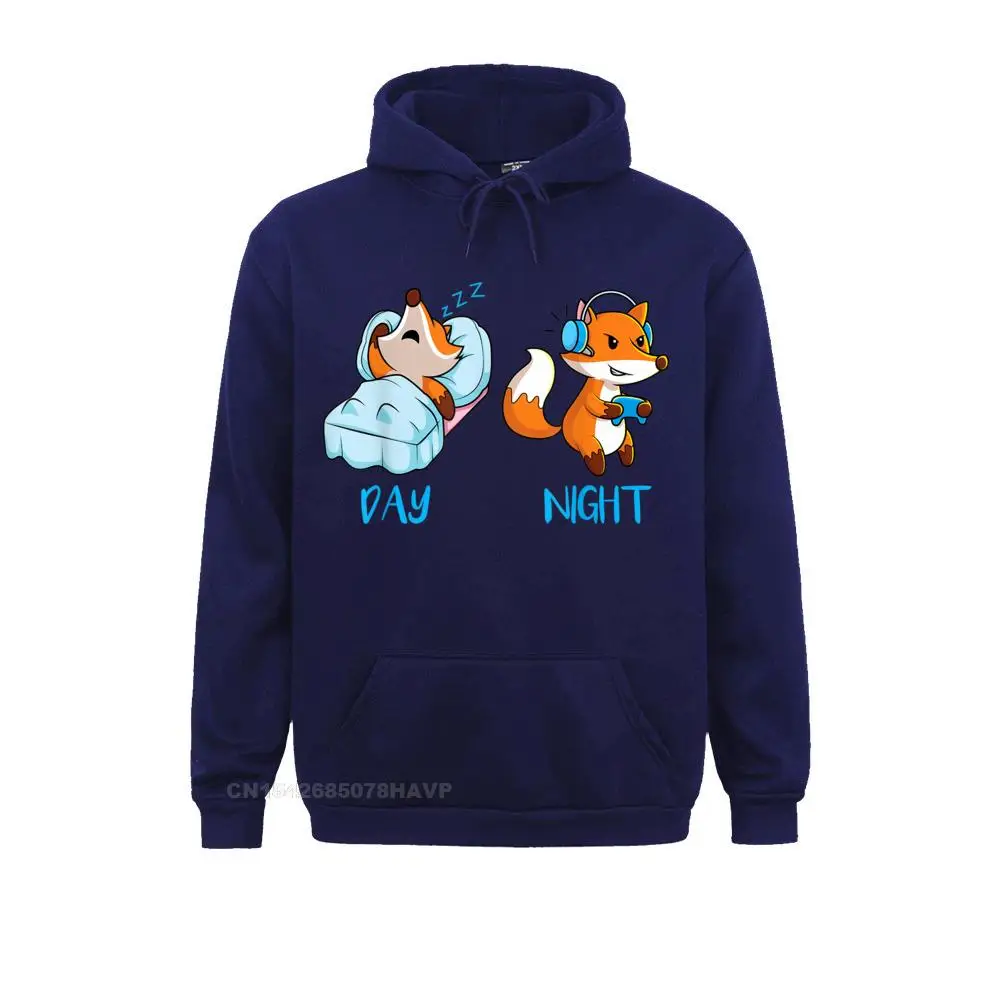 Casual Fox Gamer Sleep All Day Game All Night Pew Fox Gaming T-Shirt__727 Long Sleeve Summer/Autumn Hoodies 2021 Fashion Clothes Male Sweatshirts Fox Gamer Sleep All Day Game All Night Pew Fox Gaming T-Shirt__727navy