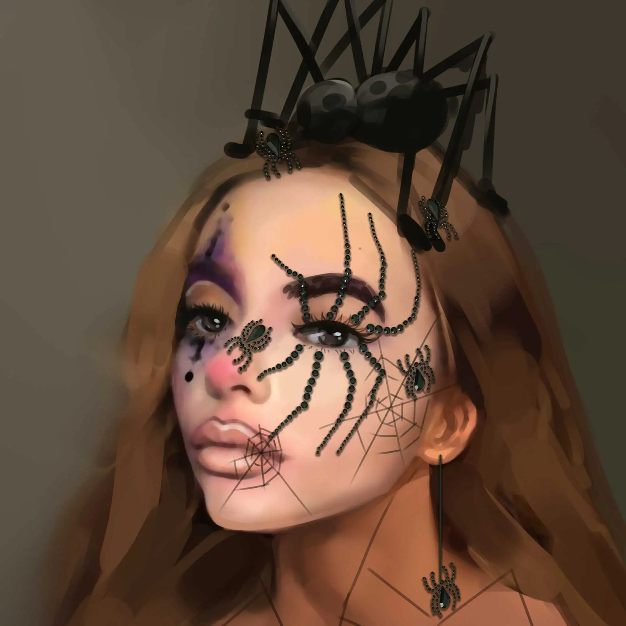 Maquiagem Infantil Pintura de Rosto Aranha Simpl: A Escolha Ideal para  Festa de Halloween e Eventos Crianças, image size:2000x2000