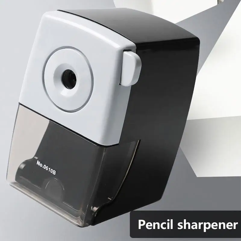 

Plastic Pencil Cutter Stationery Study Convenient Pencil Sharpener Desktop Hand-Cranked Durable Student