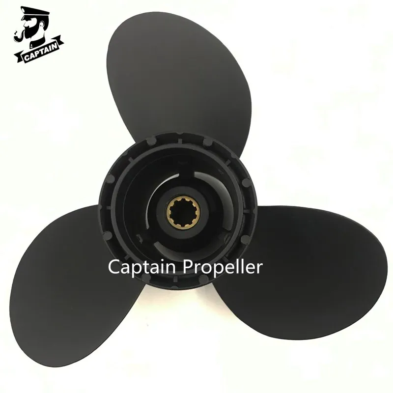 Outboard Propeller 10 1/4x11 58100-96420-019 Fit Suzuki Engine DF20/25 V-twin DT25C DT30C DF25 DF30 DT20 DT25 10 Spline