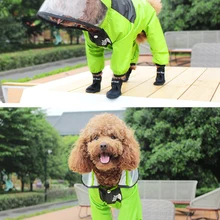 Pet Dog Raincoat The Dog Face Pet Clothes Jumpsuit Waterproof Dog Jacket Dogs Dogs