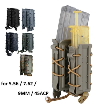 

Tactical Magazine Pouch for 5.56 / 7.62 / 9MM / 45 ACP Airsoft Hunting Shooting Rifle Mag Pouch for Molle Belt