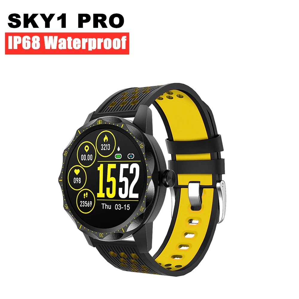BORUIT Smart Watch SKY1 PRO IP68 Bluetooth Heart Rate Monitor Clock Men Women Smartwatch For iphone Android phone