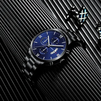 

Relogio Masculino Watches Men Top Brand Luxury Stainless Steel Quartz Wristwatches Male Clock Waterproof Watch Men Drop Shipping