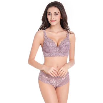 

Lace Bra Briefs Set Push Up Bra For Women Lingerie Set Sexy Plus Size B C D Cup Brassiere Underwear For Women Female Intimates