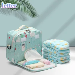 Sacs à couches pour bébé, à la mode, pour maman, sac à dos de voyage réutilisable pour bébé, organisateur humide/sec, sac d'allaitement étanche 