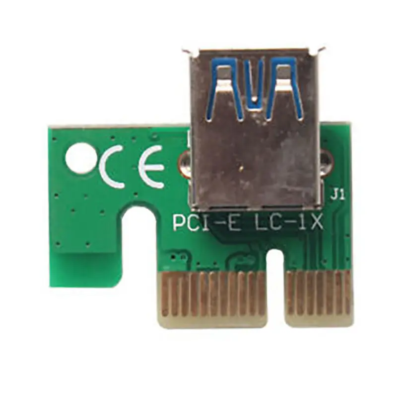 60Cm Pci-E Pci Express Riser Card 1X To 16X Usb 3.0 Data Cable Sata To 6 Pin Power Supply Image Card Riser For Btc Miner Machine