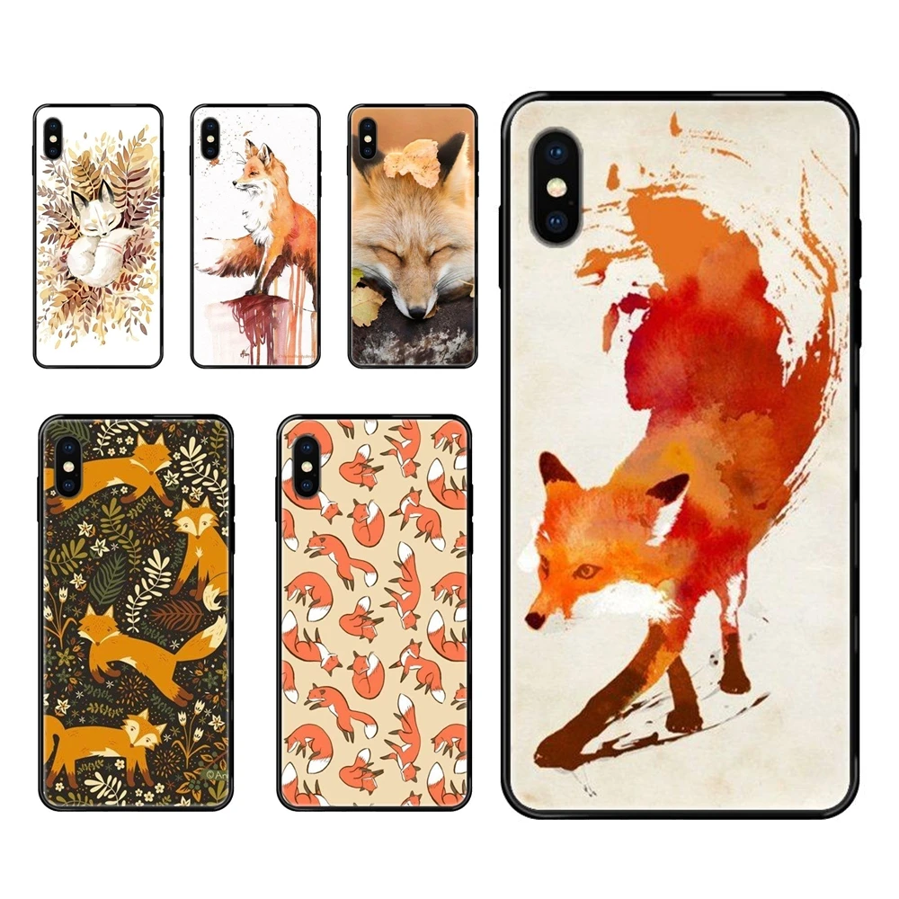 Чехол Mr Fox с очками для мобильных мальчиков мягкий черный чехол из ТПУ Redmi 3S 4X 4A 5 5A 6