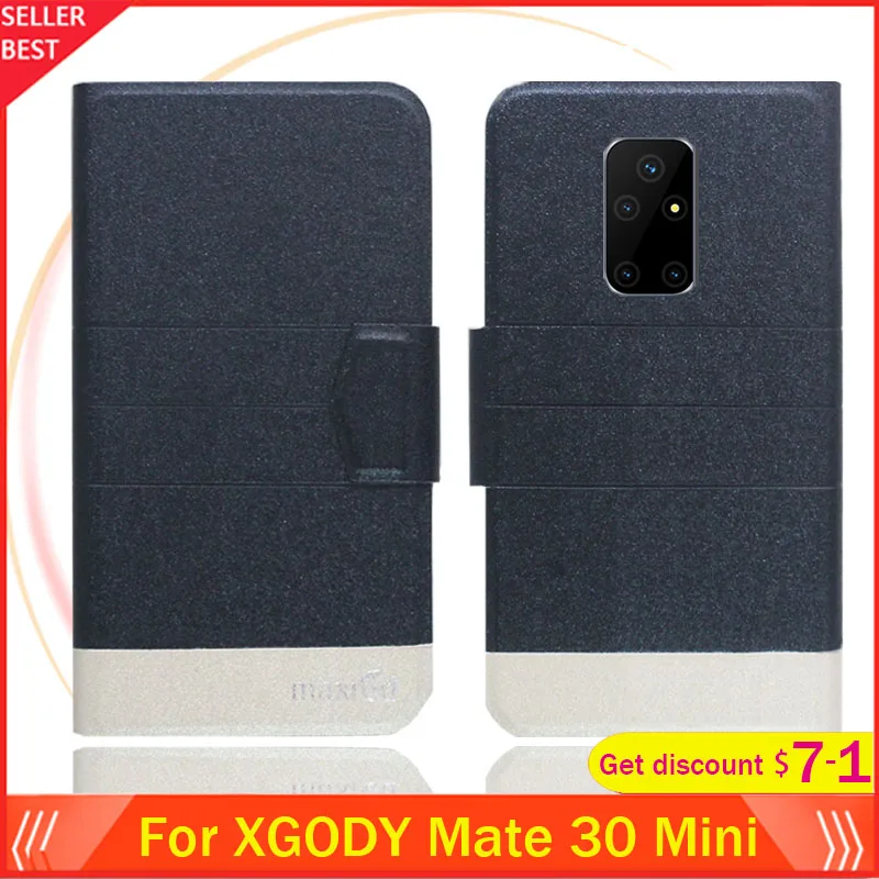 

XGODY Mate 30 Mini Case 5.5" Flip Ultra-thin Leather Exclusive Phone Cover Fashion Folio Book Card Slots