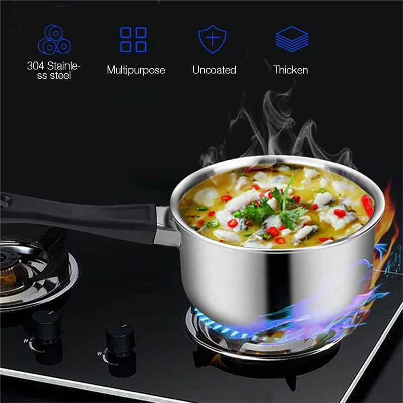 

6PCs/set Indian Stainless Steel Cookware Cooking Pots Set Non-stick Tableware Cooking Induction Cookware Set Kitchen Pot HWC