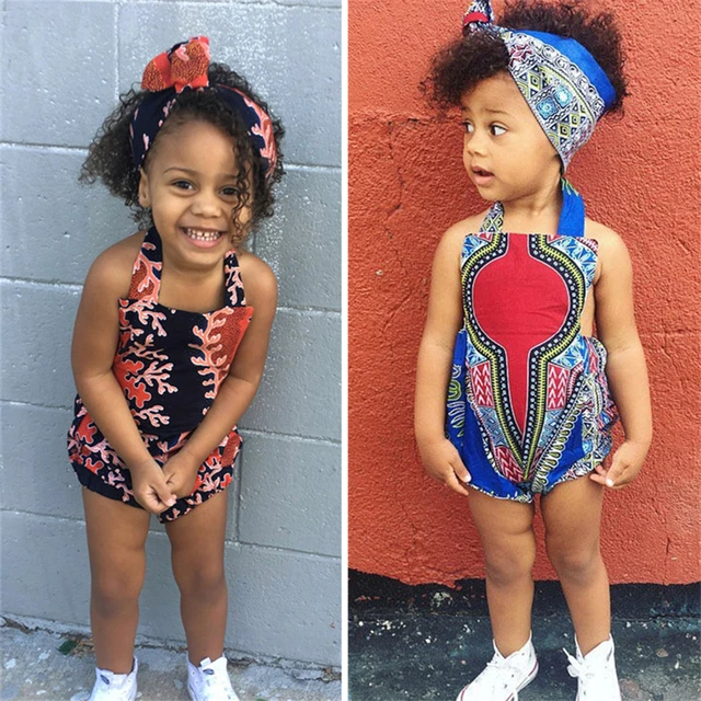 Chidinma Printed Headband Dashiki + Backless Jumpsuit