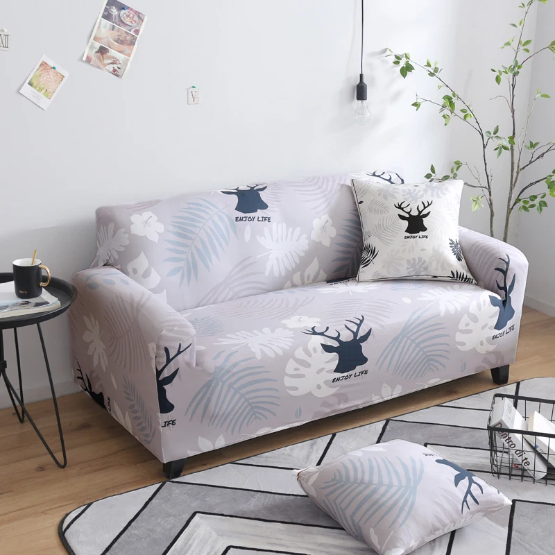 

Stretch Sofa Cover Clean Beautiful Office DIY Single/Two/Three Seat Top Quality Slip Cover Plush Living Room Dustproof Hotel