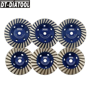 

DT-DIATOOL 1pc Dia 4"or 5" Aluminum Based Grinding Cup Wheel 5/8-11 Thread Diamond Grinding Disc Granite Marble Grinding Wheel