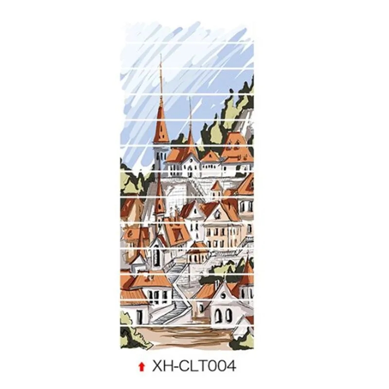 004 Stair Stickers 12 шт. плитка наклейка "Лестница" Съемная самоклеящаяся керамическая плитка ПВХ лестница обои наклейка виниловая лестница домашний Декор 100*18 см - Цвет: 004 Stair Stickers