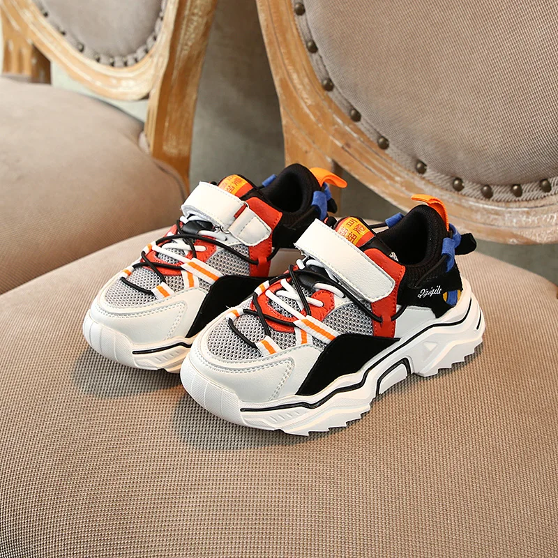 

Sport Shoes Children Boys Breathable Running Shoes Casual Sneakers Thick Bottom lightweight Student Footwear SX429