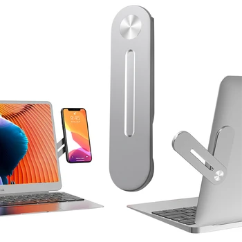 

Multi Screen Support Laptop Side Mount Connects Mobile Phone Bracket Dual Monitor Display Clip Adjustable Phone Stand Holder