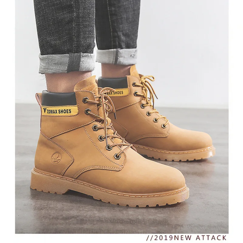 

Couples Martin Boots England Retro Students Chinese Rhubarb Shoes plus Cotton Warm Short Boots Workwear Motorcycle Boots