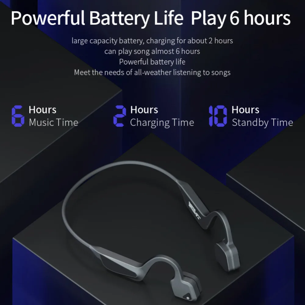 200 мАч емкость батареи V10 костная проводимость Спортивная Bluetooth гарнитура стерео Беспроводная гарнитура Музыка Бег новая костная проводимость