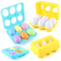 Cross border educação infantil ovo inteligente bebê quebra cabeça forma cor correspondência torção brinquedos simulação ovo brinquedos