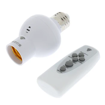 

Wireless Remote Control E27 Light Bulb Socket Holder Lamp Switch