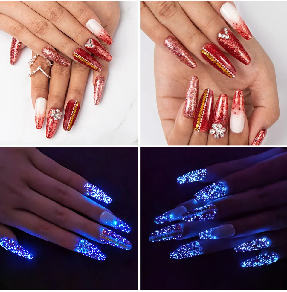 SAVILAND Красный бриллиант светится в темноте Звездный гель лак для ногтей Полупостоянный дизайн ногтей светодиодный Маникюр для дизайна ногтей