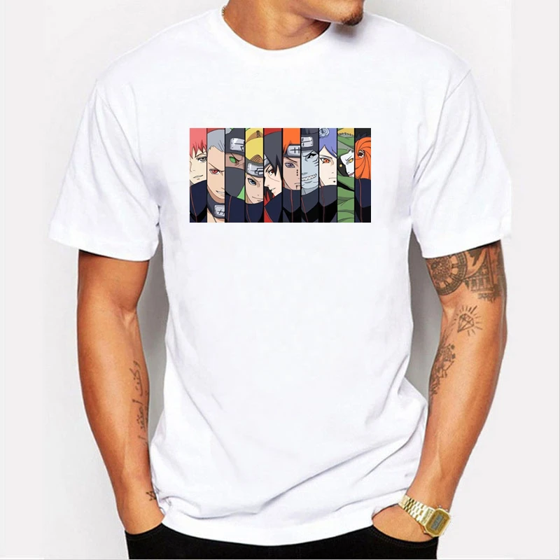

Naruto Akatsuki Pein T Shirt Men's Cotton Homme Anime TShirt New Casual Summer Cotton TShirts Hip Hop Streetwear Harajuku Shirts