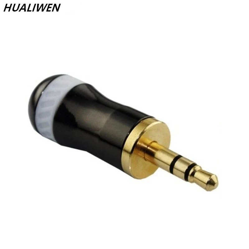 2PCS 3.5mm Jack 3 pole Audio Plug Gold-plated Earphone Adapter For DIY Stereo Headset or Used for Repair | Электроника