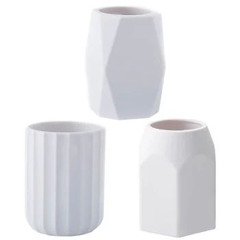 

3 Pcs Nordic Style Pen Holder Simple Desktop Storage Box Stationery Organizer
