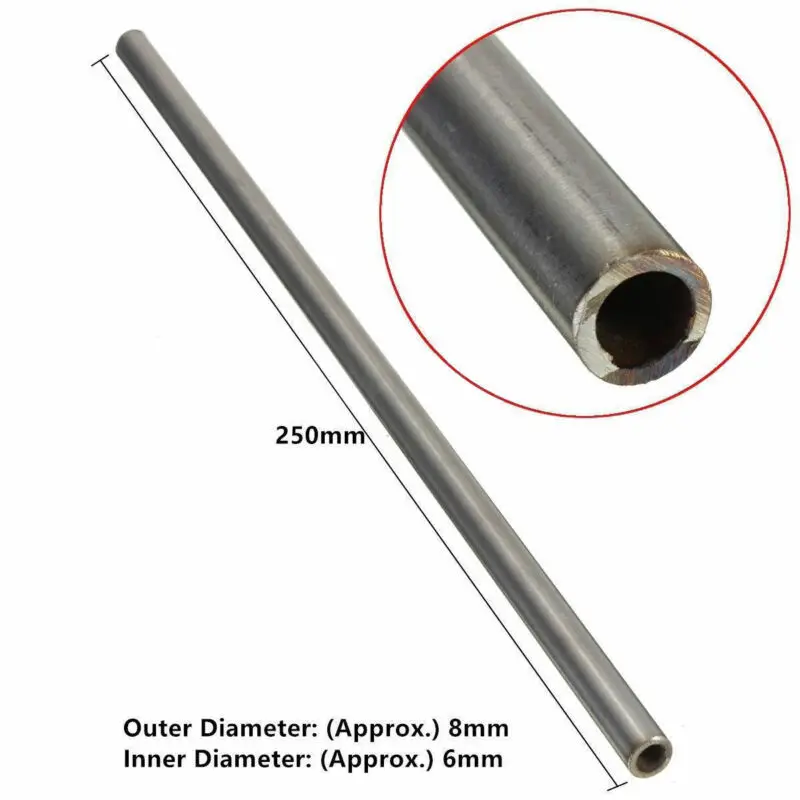 Descuento Varilla de acero inoxidable sin costuras, herramienta de tubo anticorrosión, capilar, 8x6x250mm, 304, 1 Uds. 33mj6OLyn1G