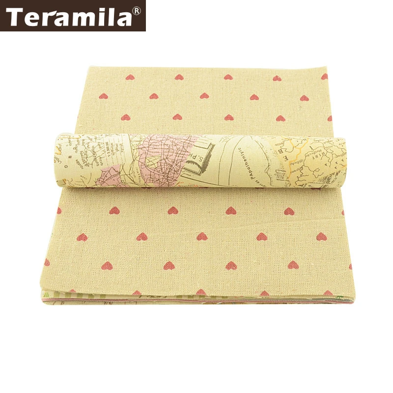 Хлопок teramila белье Fabric10 шт./партия 20x20 см Telas Tissus Холст Ткань DIY Швейные дома подушки Шторы нашивки одеяла ткань