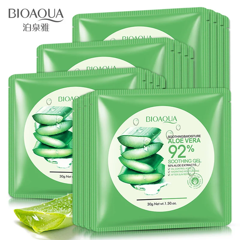 Bioaqua алое вера экстракт для лица маска ухода за кожей Отбеливающая увлажняющая
