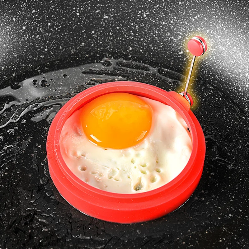 Large Breakfast Omelette Fried Egg Molds Food Grade Silicone Egg Pancake Ring Mould Cooking Frying Mould Kitchen Gadget 2Pcs,egg mold,egg ring