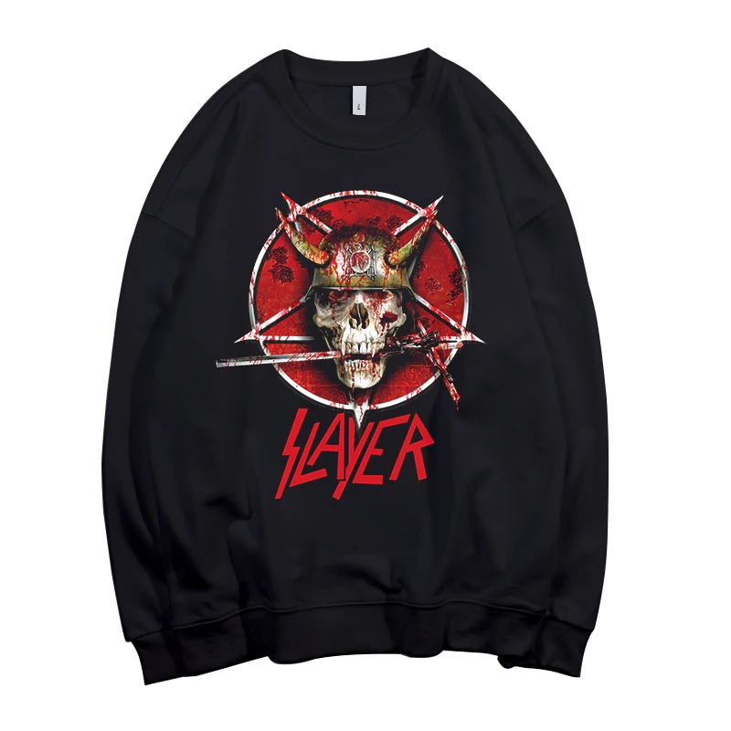 style6 Todhoof Slayer тяжелый металлический ремешок унисекс вырез лодочкой хлопковый свитшот Азиатский размер - Цвет: style6